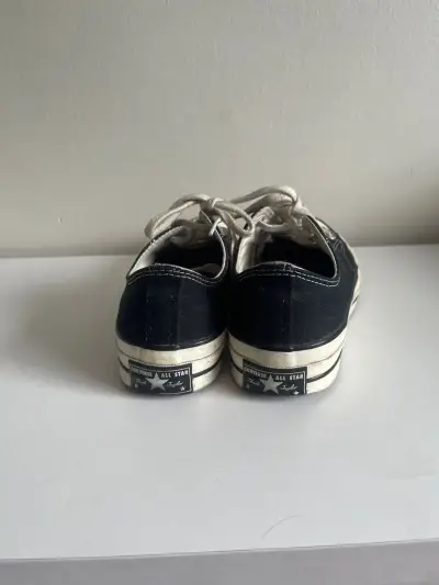 Zapatillas negras converse 7 US - miniatura 2