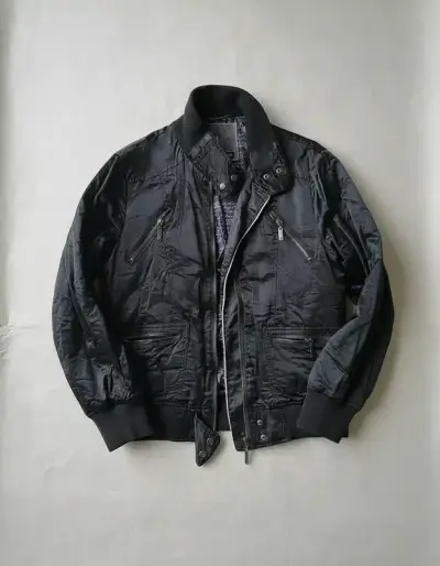 Chaqueta bomber Barbados negra Talla L - miniatura 1