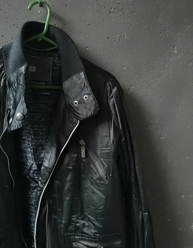Chaqueta bomber Barbados negra Talla L - 5