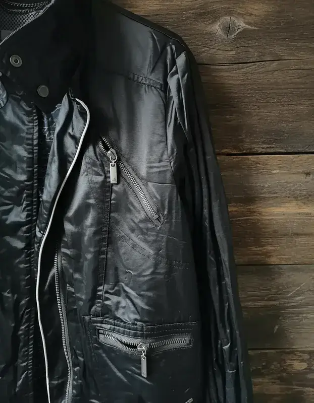 Chaqueta bomber Barbados negra Talla L - 6