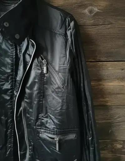 Chaqueta bomber Barbados negra Talla L - miniatura 6