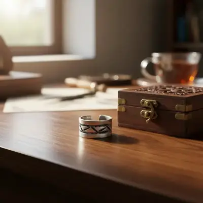 Anillo acero artesanal italiano pintado ajustable - miniatura 2