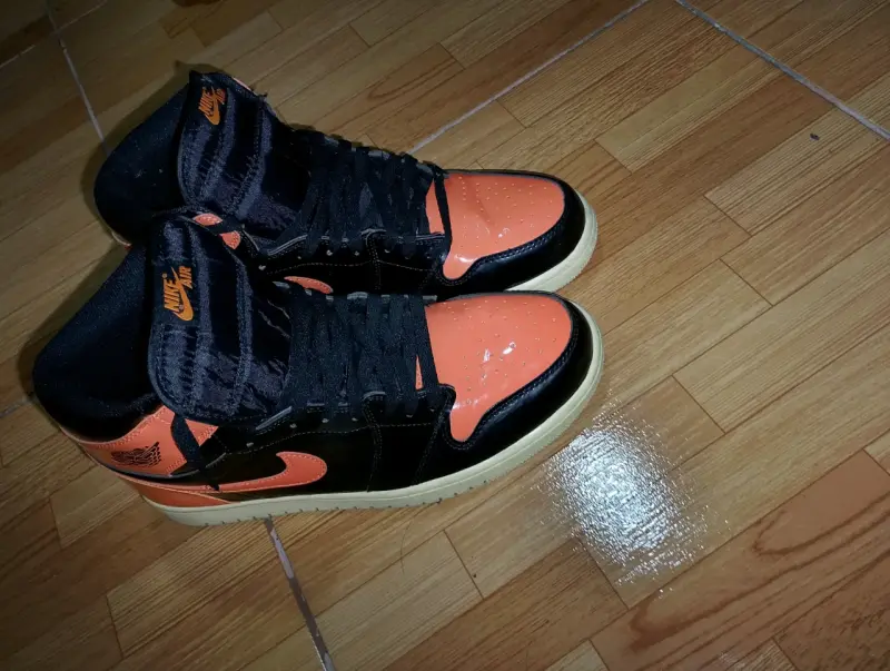Zapatillas deportivas naranja y negro - 4