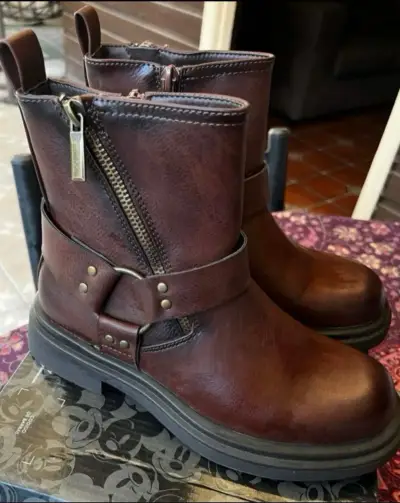 Botines marrones con cierre lateral - miniatura 1