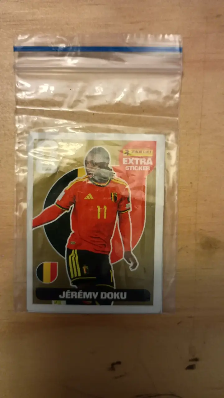 Lámina extra Panini Bélgica