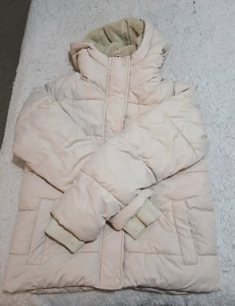 Chaqueta acolchada beige - 1