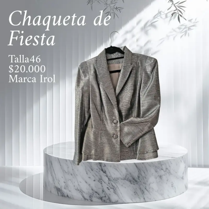 CHAQUETA DE FIESTA PLATEADA - 2