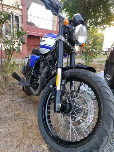 Moto Euromot azul en buen estado - miniatura 4