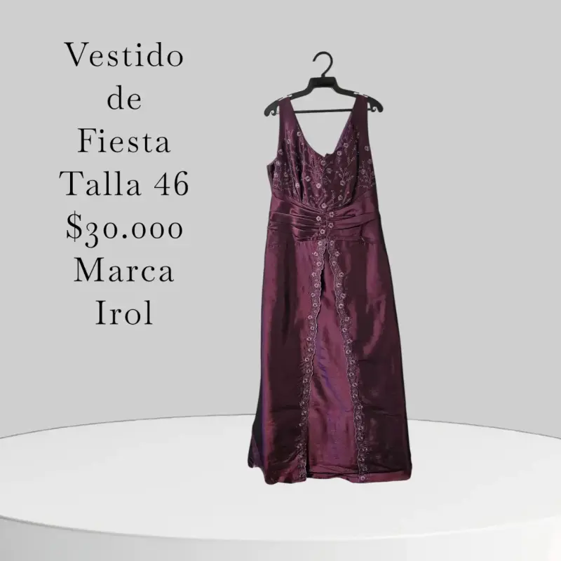 Vestido de fiesta morado - 1