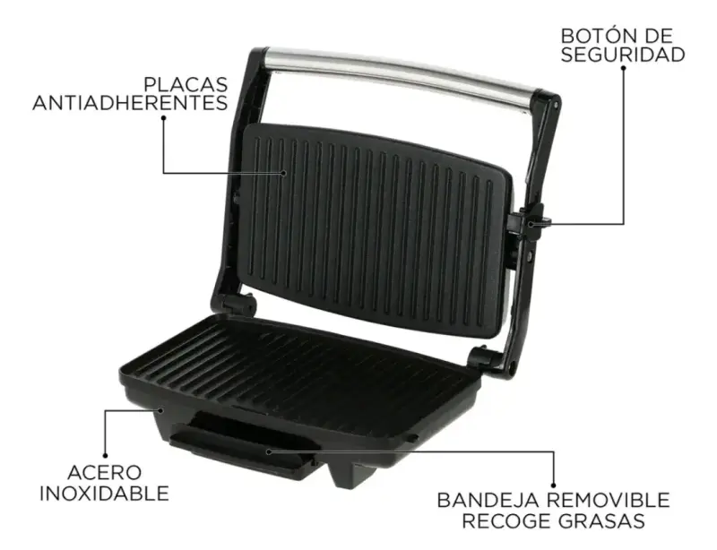 Parrilla eléctrica sandwichera - 3