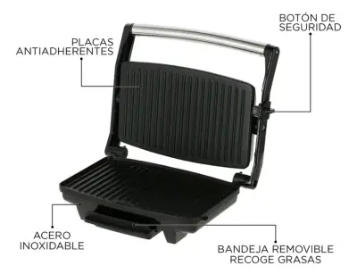 Parrilla eléctrica sandwichera - miniatura 3