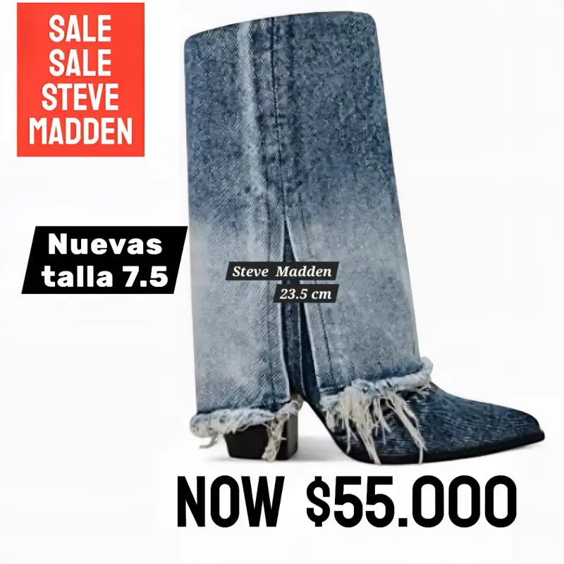 Botas Steve Madden de mezclilla