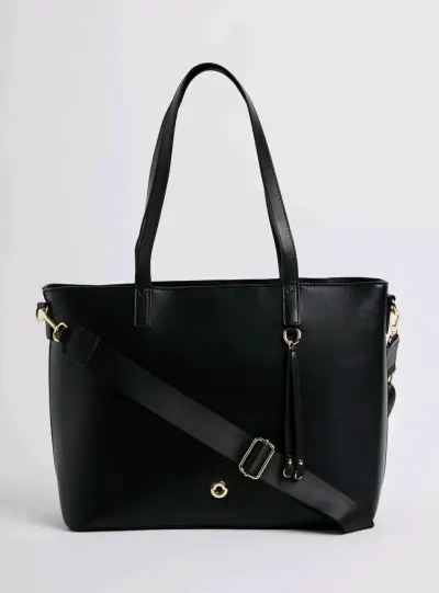 Cartera negra Alaniz con correa ajustable - miniatura 3