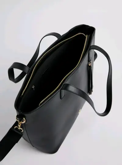 Cartera negra Alaniz con correa ajustable - miniatura 5