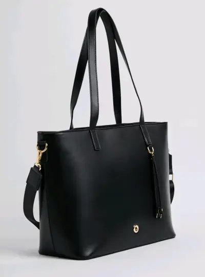 Cartera negra Alaniz con correa ajustable - miniatura 6
