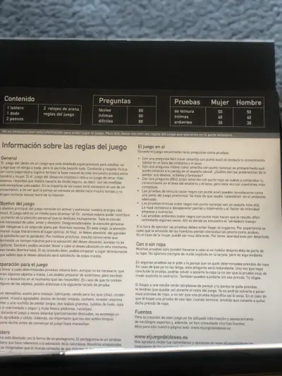Juego erótico El Juego del Deseo - miniatura 3