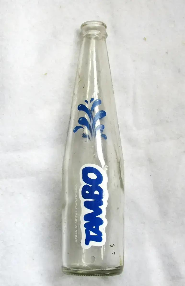 Botella Tambo Agua Mineral Década 1990s Antigua - 1