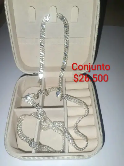 Conjunto de joyería plateada - miniatura 2