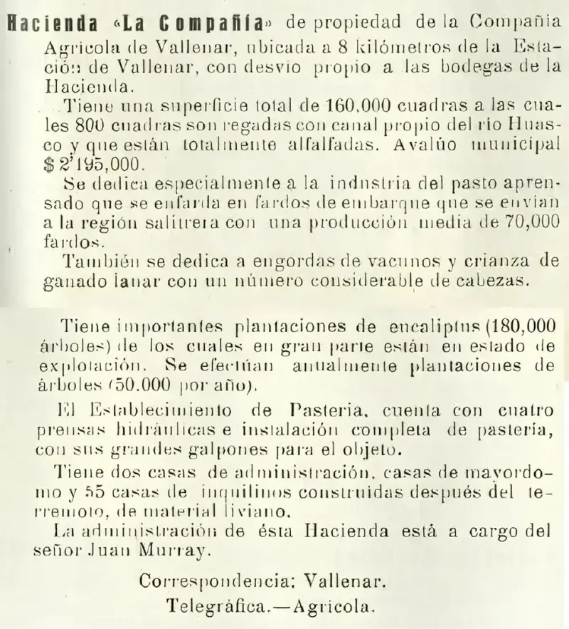 Ficha Hacienda La Compañía Cadv Vallenar - 3