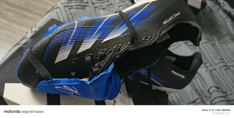 Zapatillas deportivas negras y azules Adidas - 2