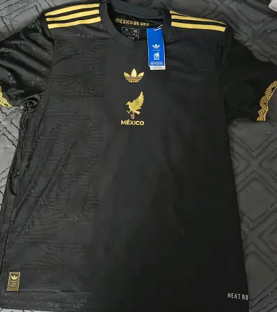 Polera negra México Adidas XL - miniatura 1