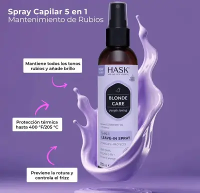Spray Protector Térmico HASK Blonde Care 5 en 1 - miniatura 2