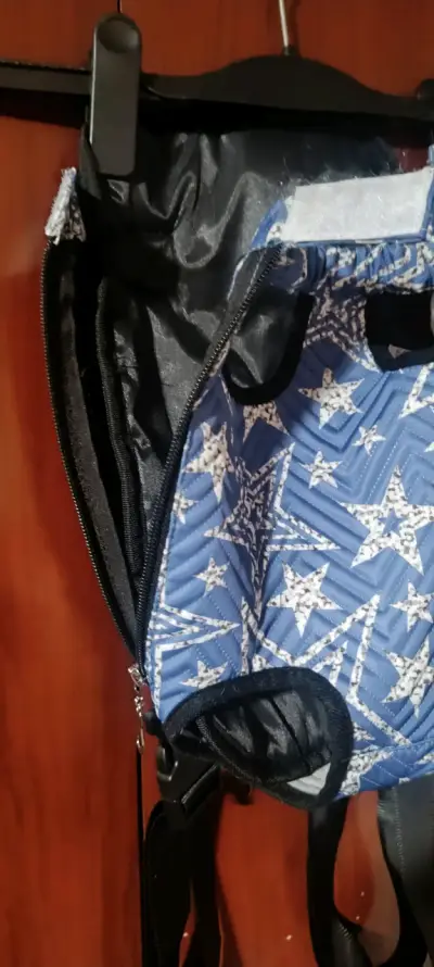 Mochila porta mascotas azul - miniatura 3
