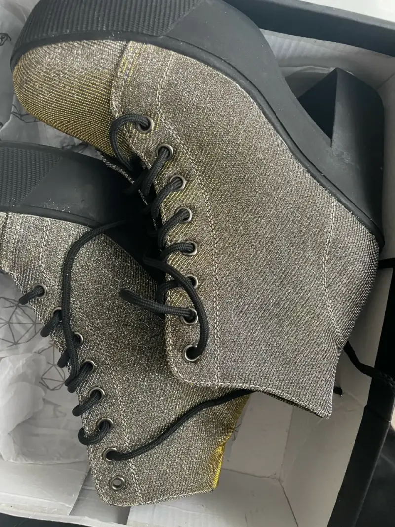 Botines plataforma brillantes - 1