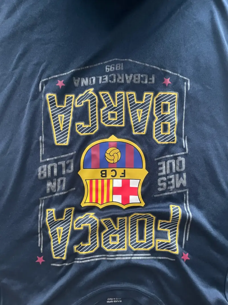 Polera FC Barcelona azul oscura