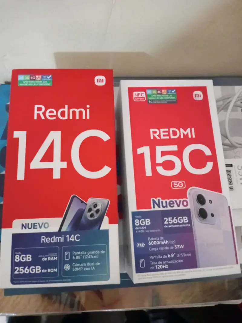 Celulares Redmi 14C y 15C seminuevos