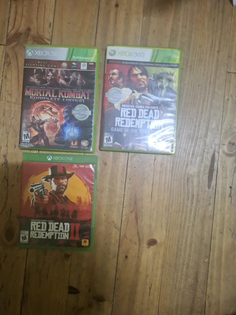Juegos Xbox Red Dead y Mortal Kombat - 1