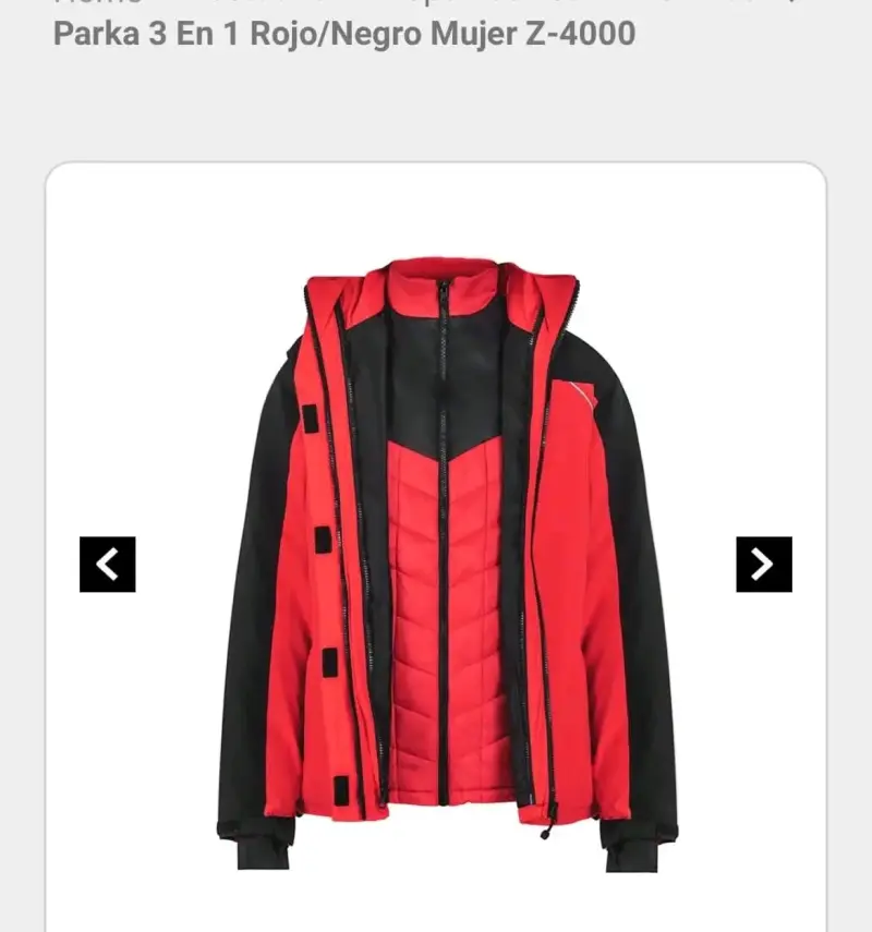 Chaqueta roja y negra Absolute Zero - 2