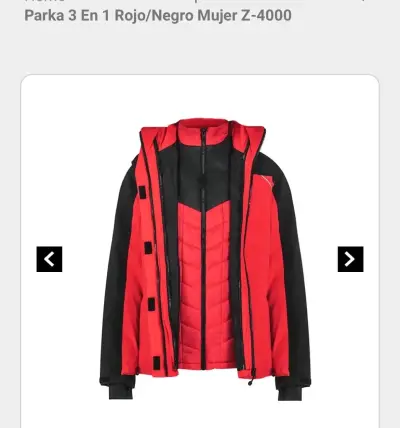 Chaqueta roja y negra Absolute Zero - miniatura 2