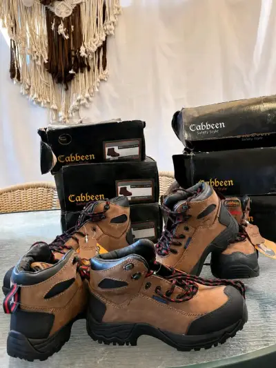 Botas de seguridad Cabbeen marrones - miniatura 1