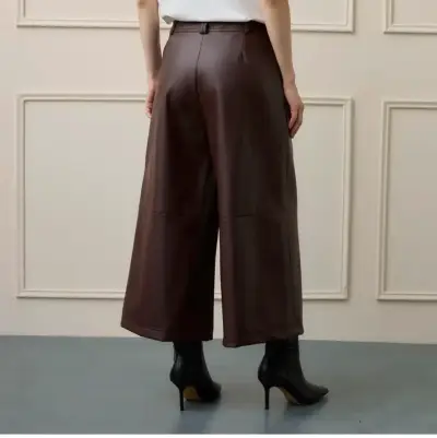 Pantalones culotte marrón - miniatura 1