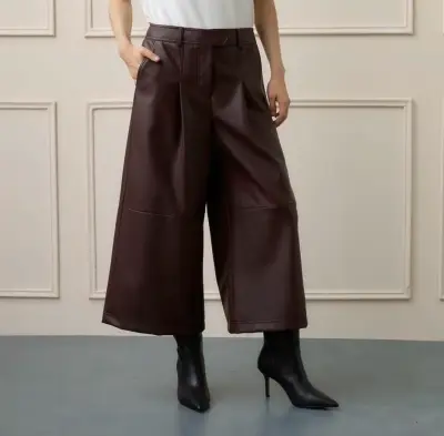 Pantalones culotte marrón - miniatura 3