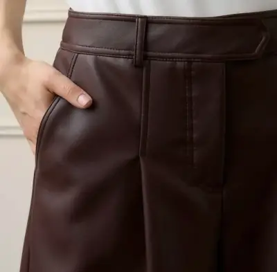 Pantalones culotte marrón - miniatura 4