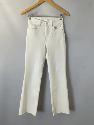 Jeans blancos rectos - miniatura 1