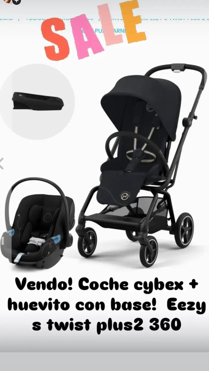 Coche de paseo negro - 4