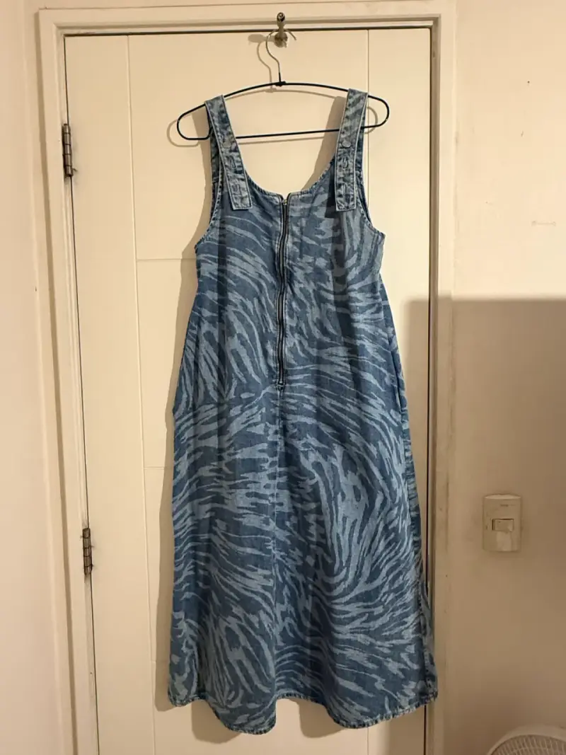 Vestido de mezclilla con cierre - 1