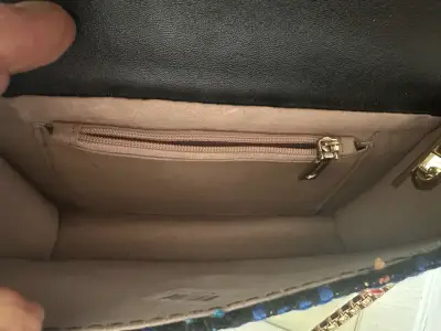 Cartera pequeña de lana azul - miniatura 3