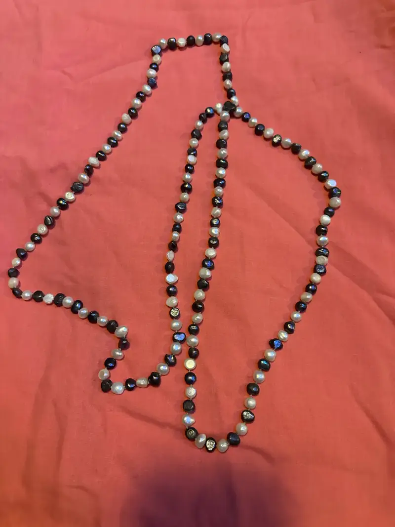 Collar largo de perlas 150 cm - 2