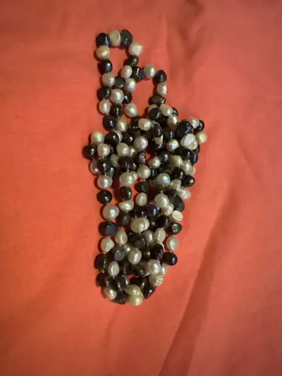 Collar largo de perlas 150 cm - miniatura 4