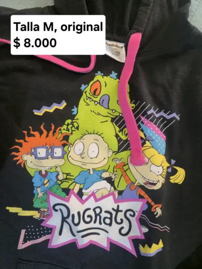 Polerón Rugrats negro talla M - miniatura 1