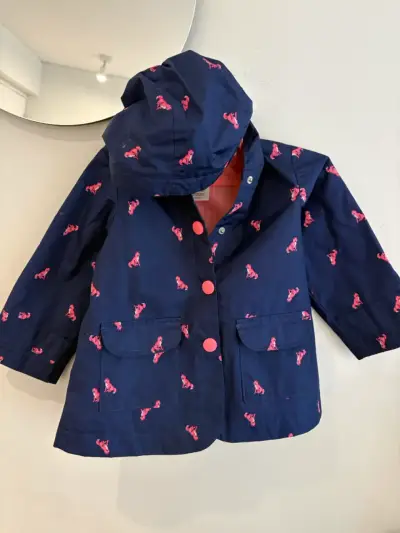 Chaqueta impermeable azul carters 24 meses - miniatura 1