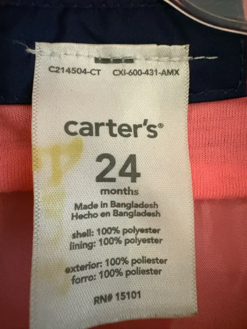 Chaqueta impermeable azul carters 24 meses - 2