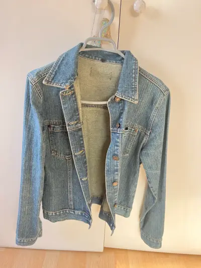 Chaqueta de mezclilla azul - miniatura 1
