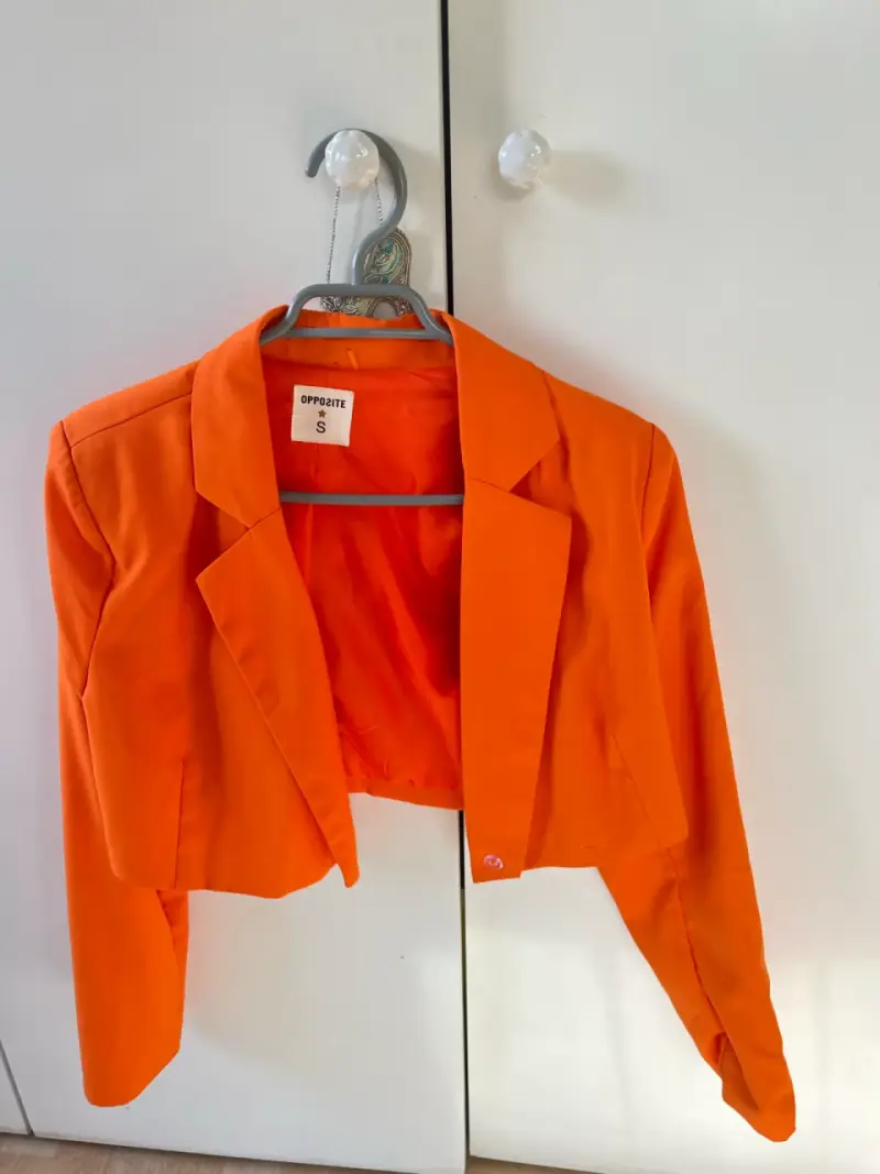 Blazer corto naranja talla S - 1