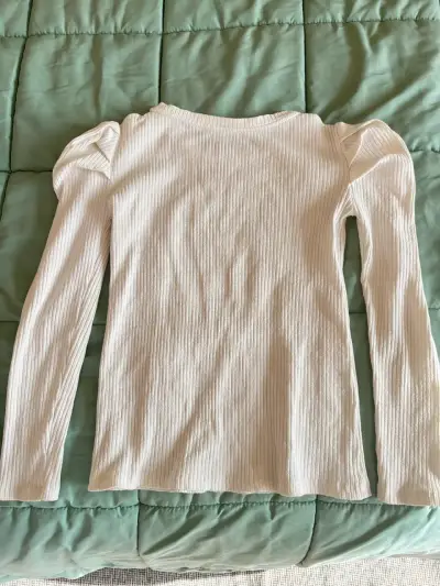 Polera manga larga crema - miniatura 2