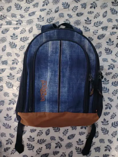 Mochila de mezclilla azul - miniatura 1